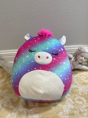 Squishmallows Multicolor Galaxy Unicorn Plush - Pink Tuft